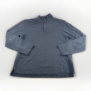 Victorinox Pullover Mens XL Gray 1/4 Zip Tailored Fit Zip Pocket Sweatshirt READ